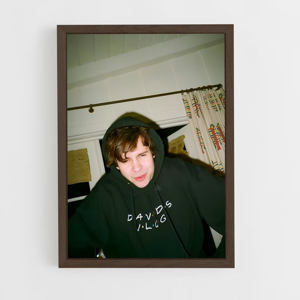 ap-david dobrik-8 cadre Bois foncé
