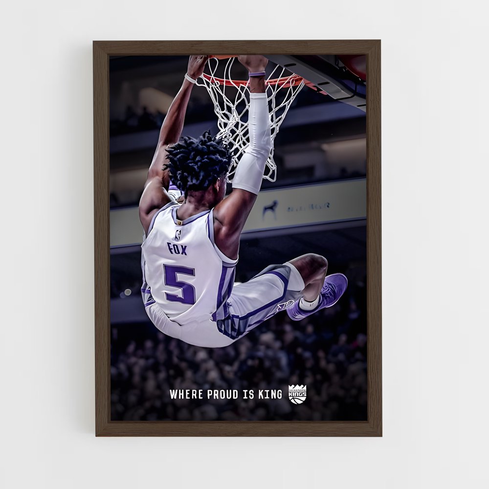 ap-de'aaron fox-3 cadre Bois foncé