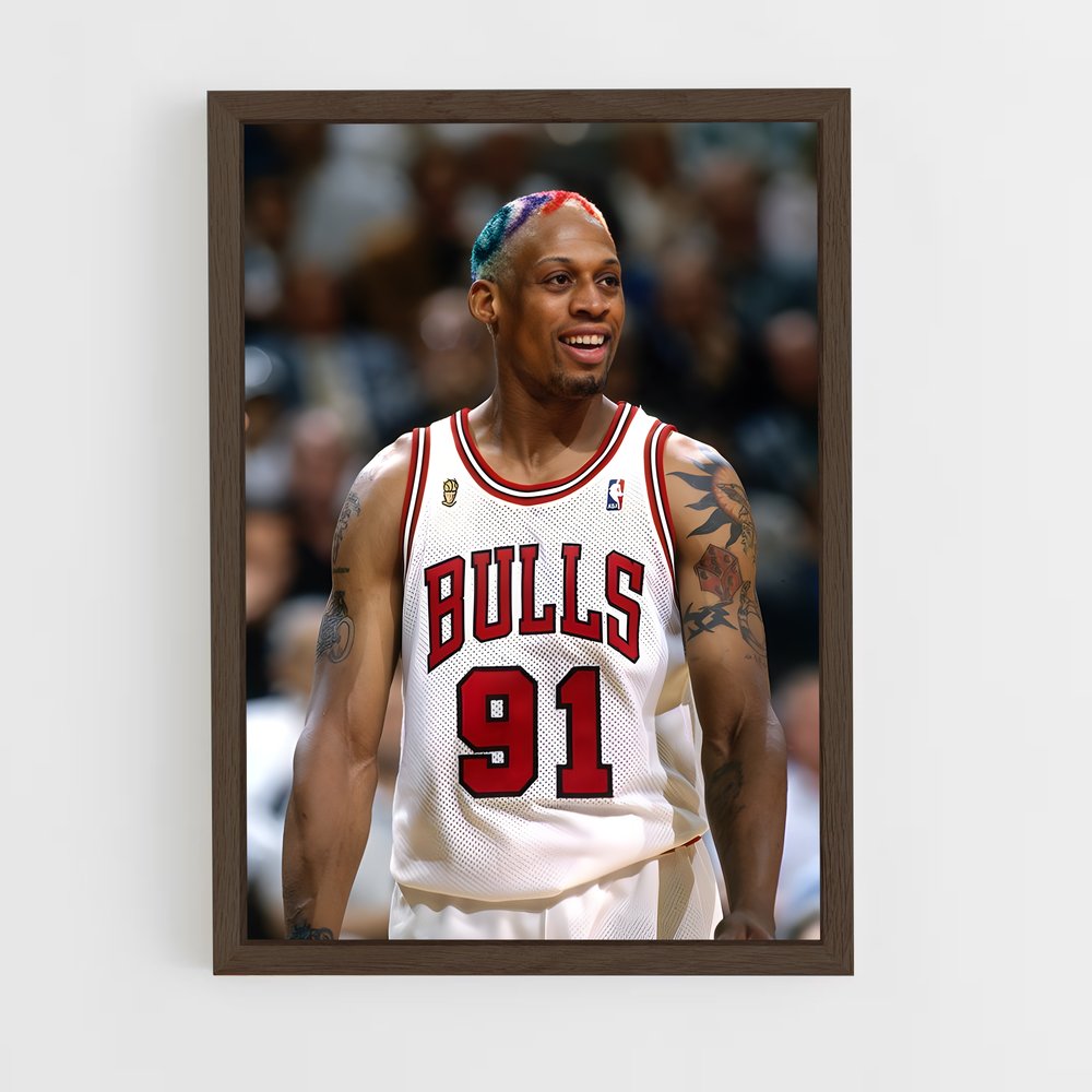 ap-dennis rodman-6 cadre Bois foncé