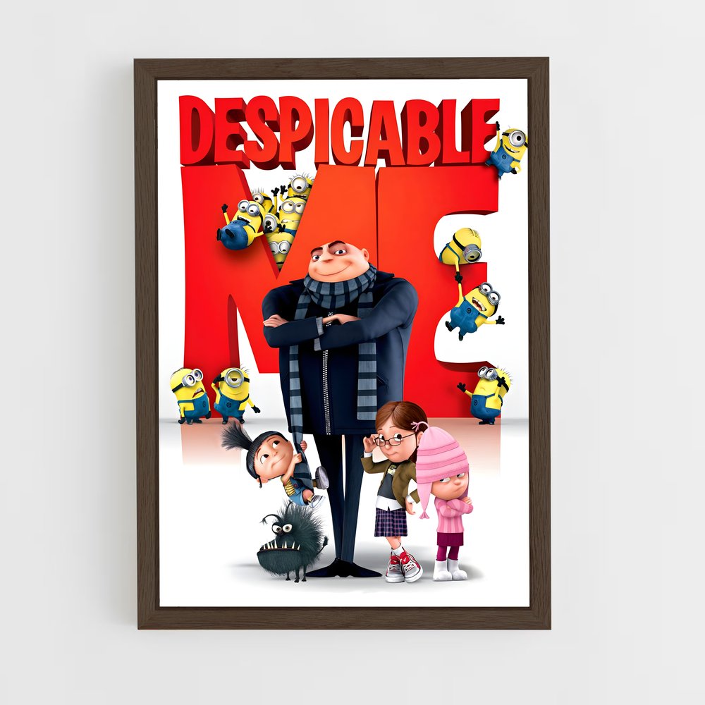 ap-despicable me-1 cadre Bois foncé