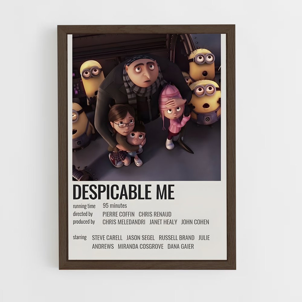 ap-despicable me-4 cadre Bois foncé