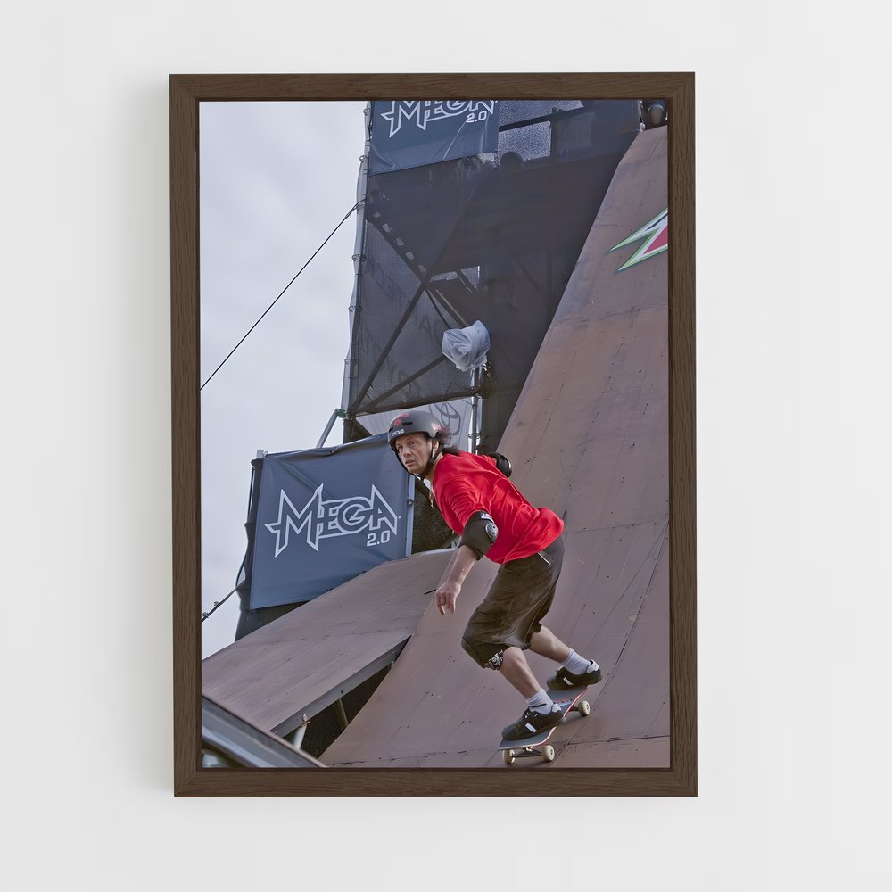 ap-dew tour skateboard-2 cadre Bois foncé
