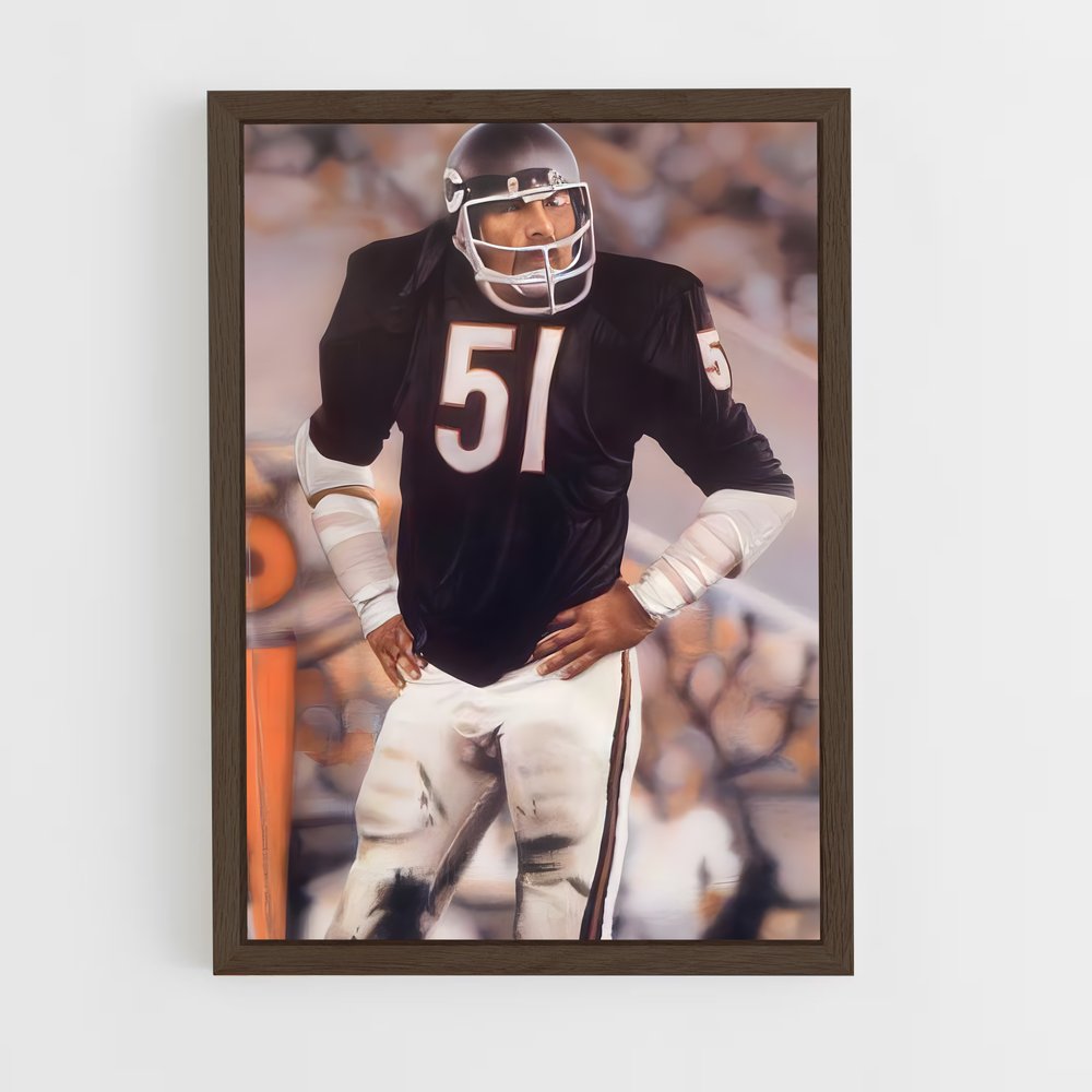 ap-dick butkus-3 cadre Bois foncé