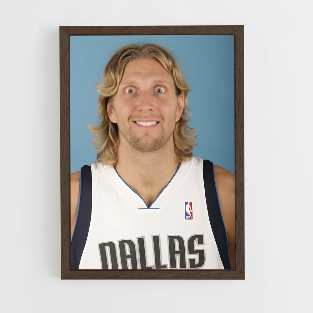 ap-dirk nowitzki-8 cadre Bois foncé