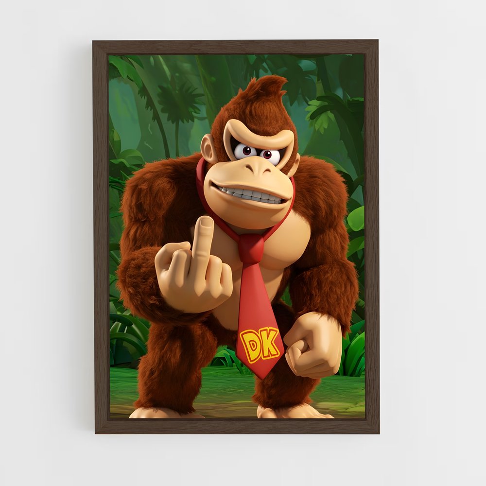 ap-donkey kong-1 cadre Bois foncé