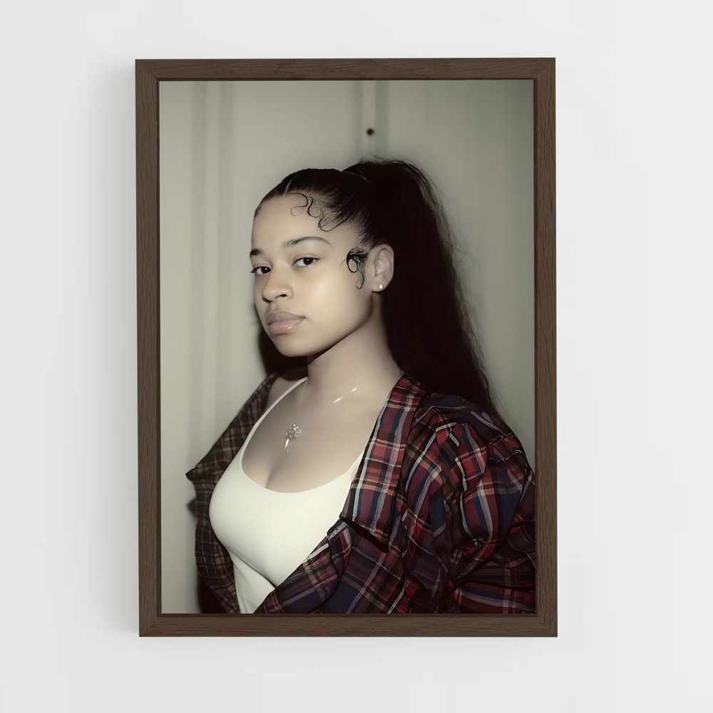 ap-ella mai-3 cadre Bois foncé