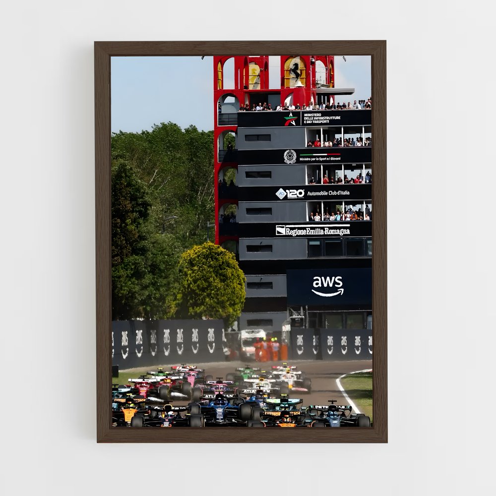 ap-emilia romagna grand prix-3 cadre Bois foncé