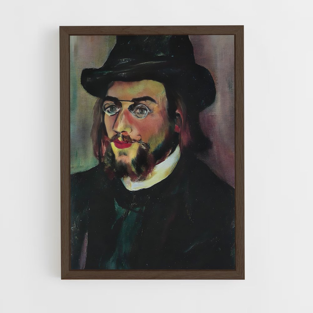 ap-erik satie-5 cadre Bois foncé