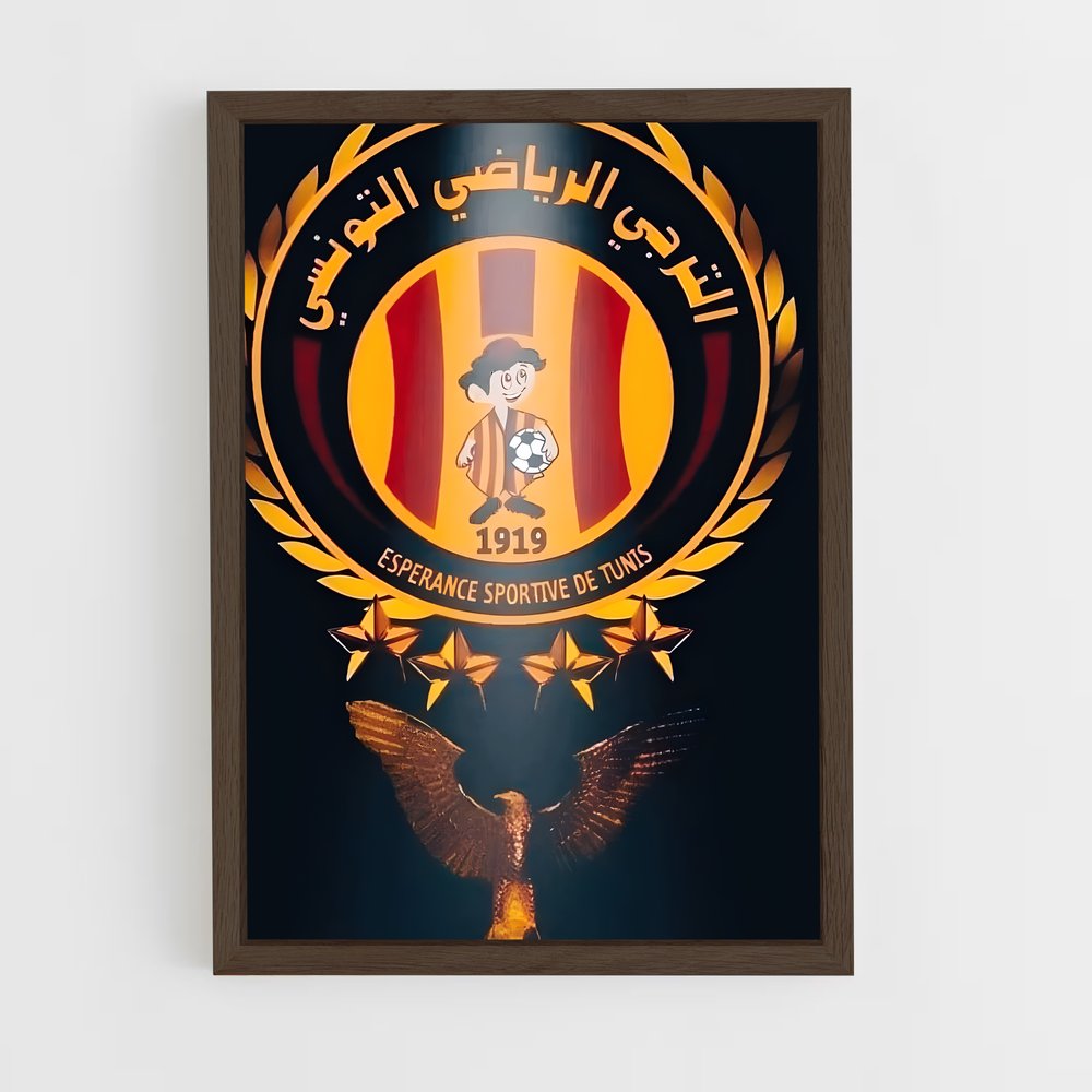ap-esperance sportive de tunis-3 cadre Bois foncé