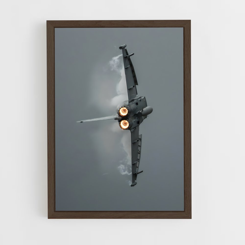 ap-eurofighter typhoon-9 cadre Bois foncé