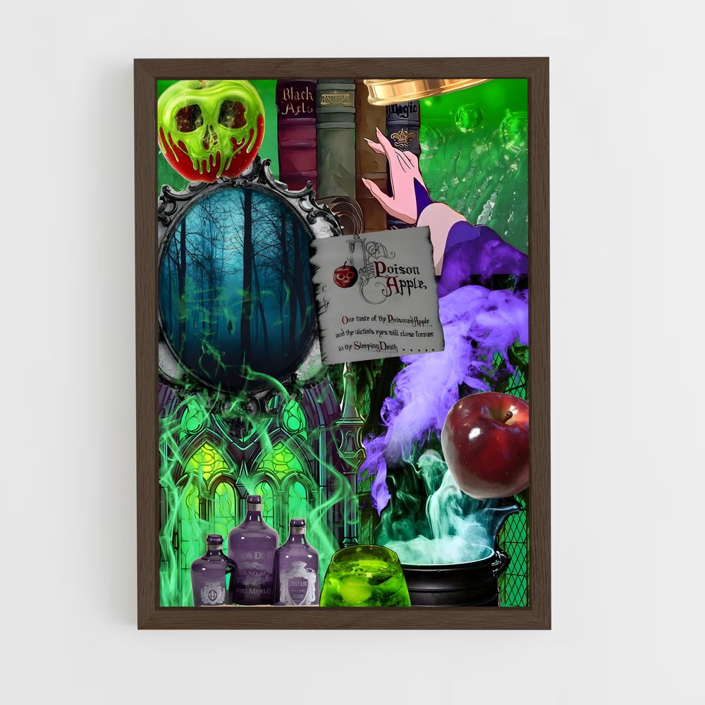 ap-evil queen-9 cadre Bois foncé