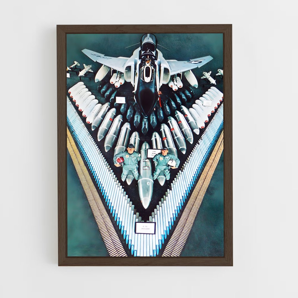 ap-f-4 phantom-6 cadre Bois foncé