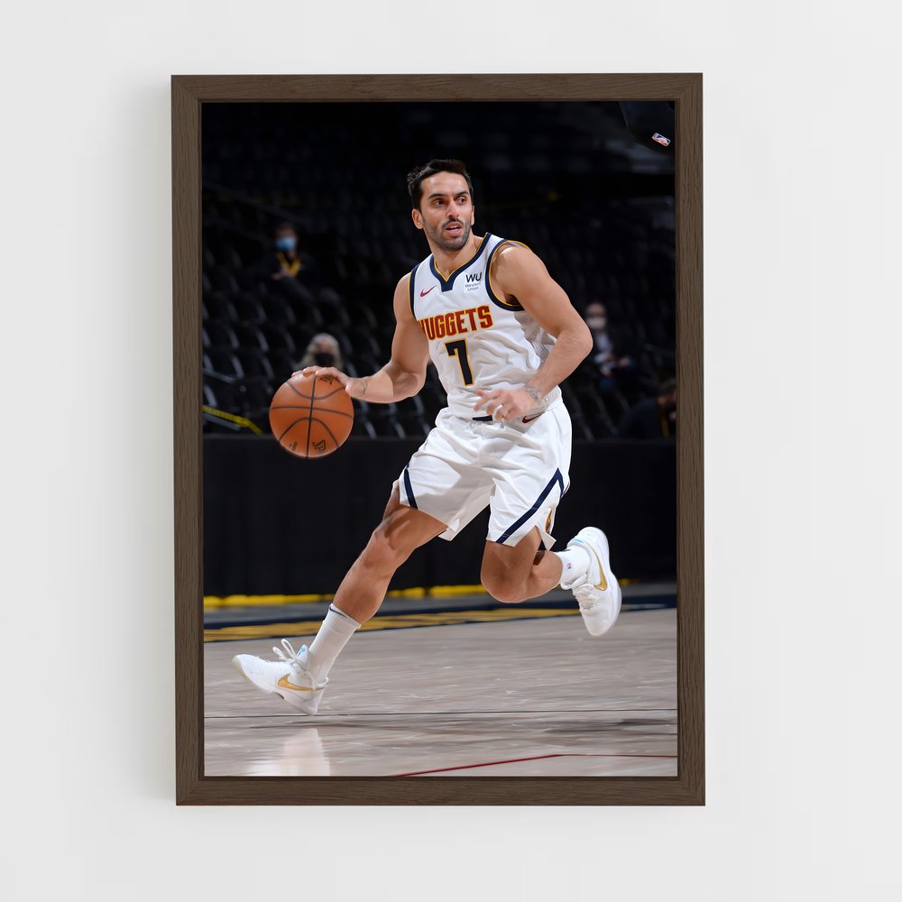 ap-facundo campazzo-1 cadre Bois foncé