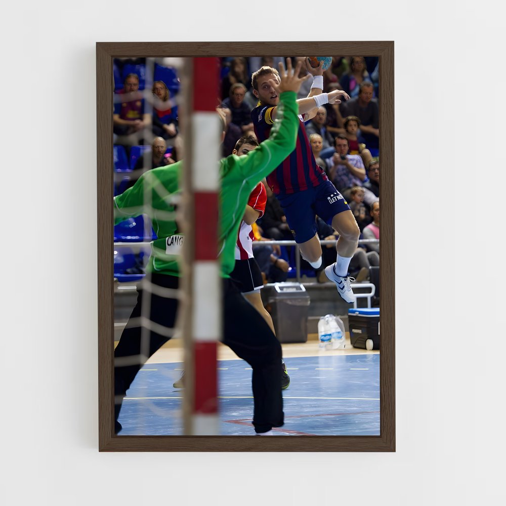 ap-fc barcelona handball-3 cadre Bois foncé