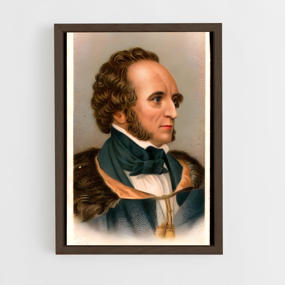 ap-felix mendelssohn-3 cadre Bois foncé