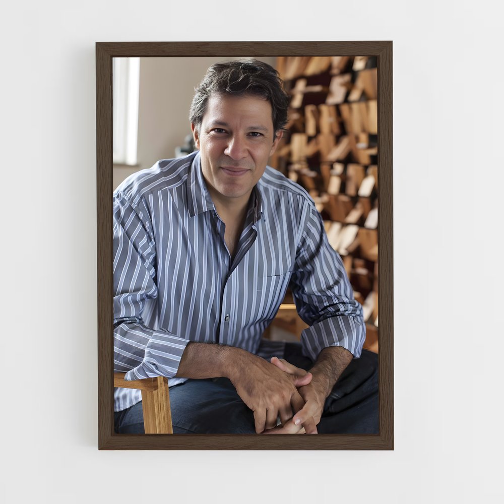 ap-fernando haddad-1 cadre Bois foncé