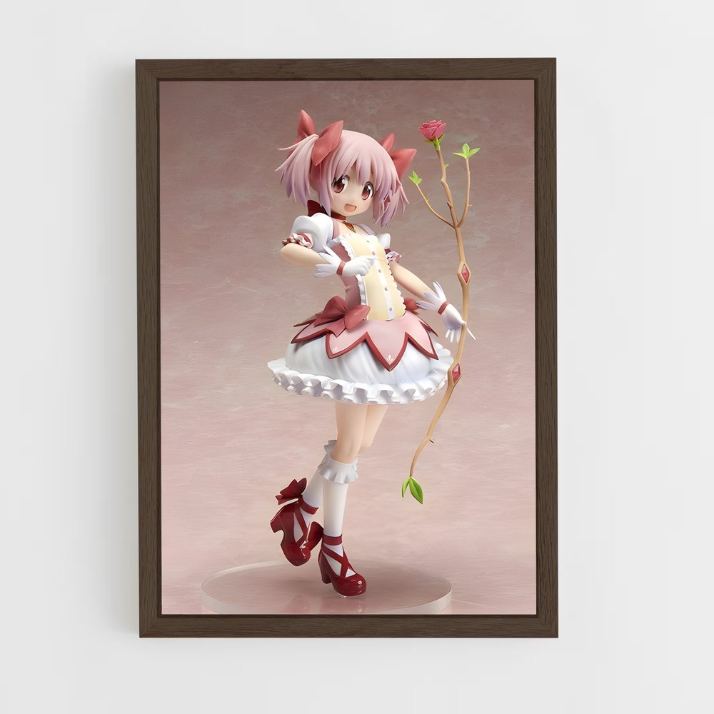 ap-figurines-4 cadre Bois foncé