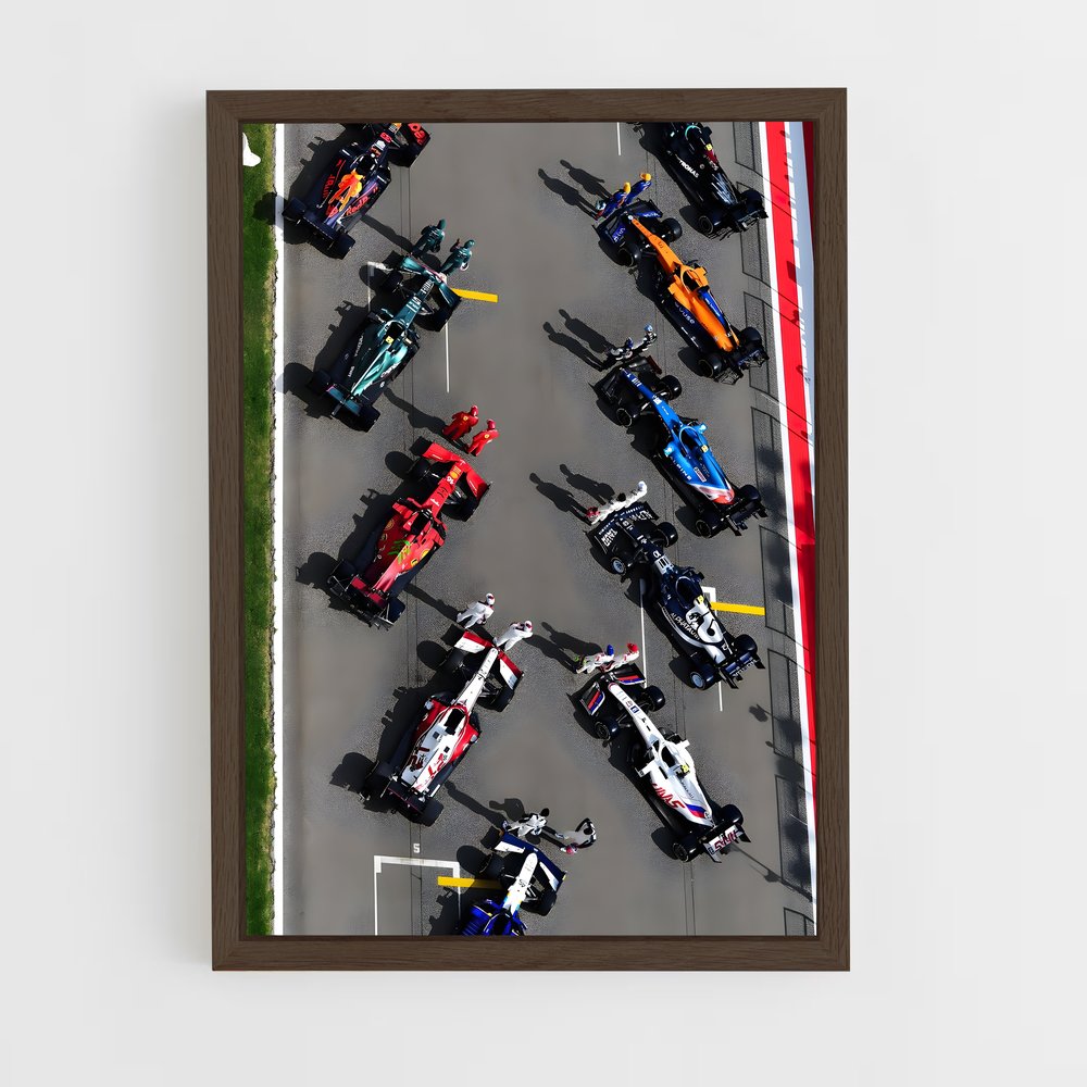 ap-formula 1 cars-4 cadre Bois foncé