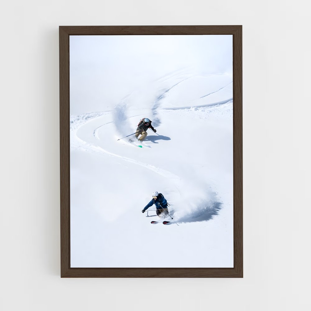 ap-freeride world tour skiing-5 cadre Bois foncé