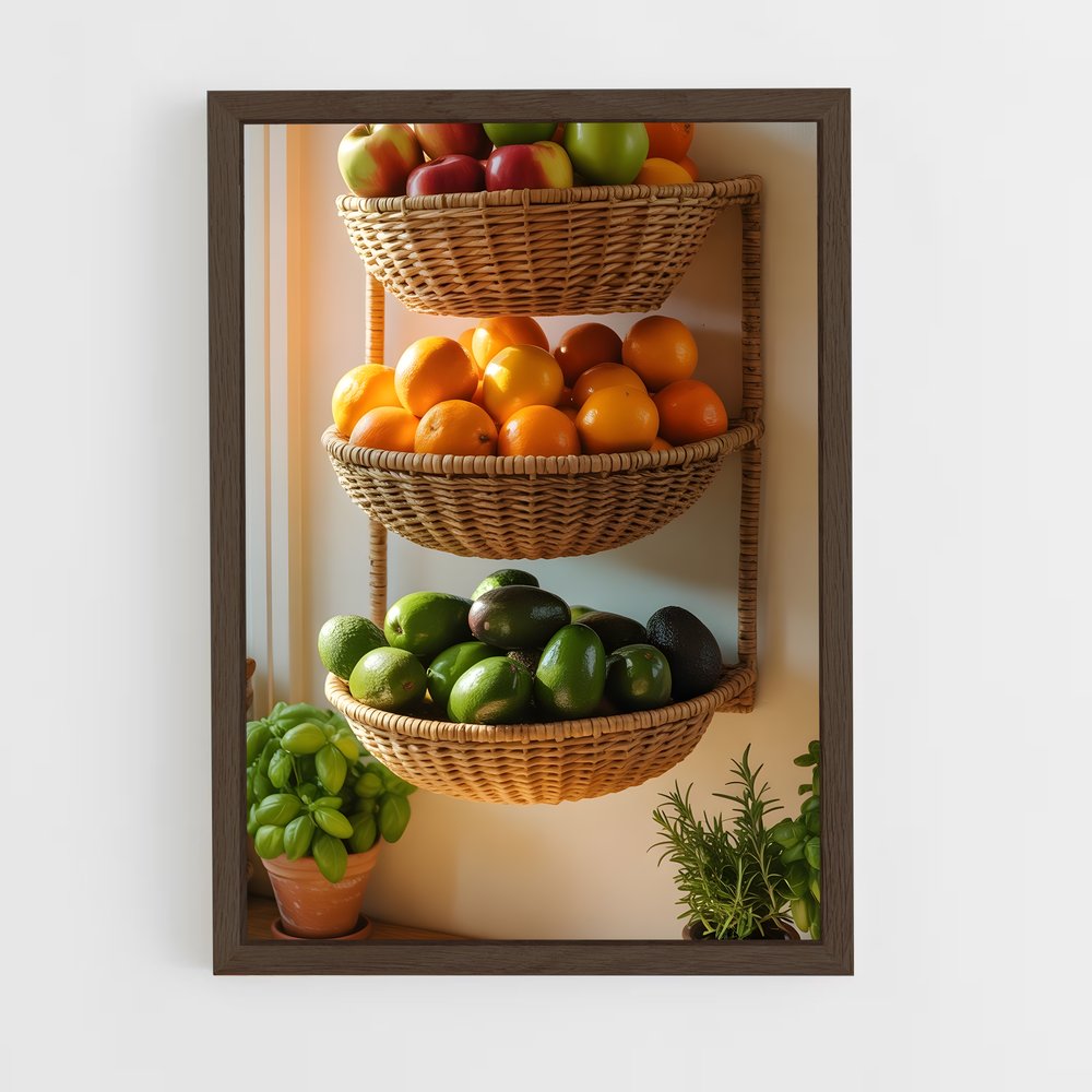 ap-fruits-8 cadre Bois foncé
