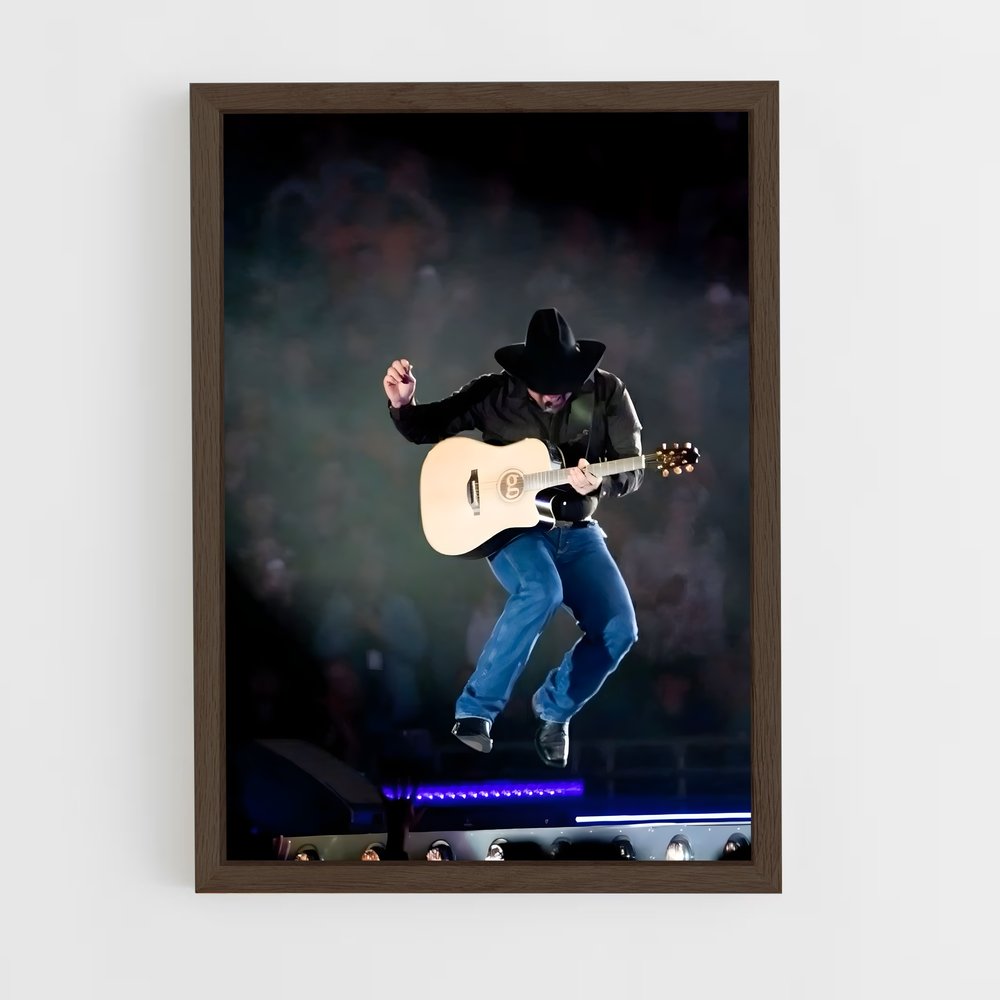 ap-garth brooks-8 cadre Bois foncé