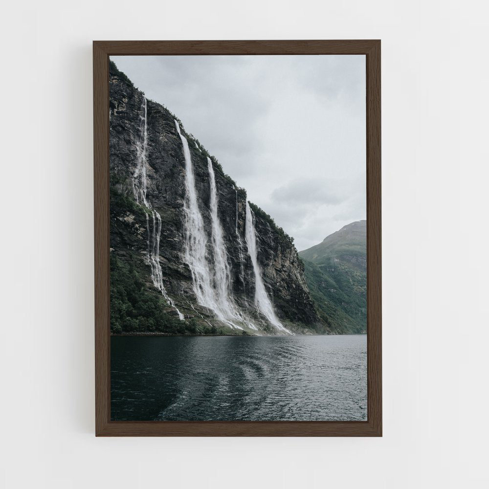 ap-geiranger fjord-6 cadre Bois foncé