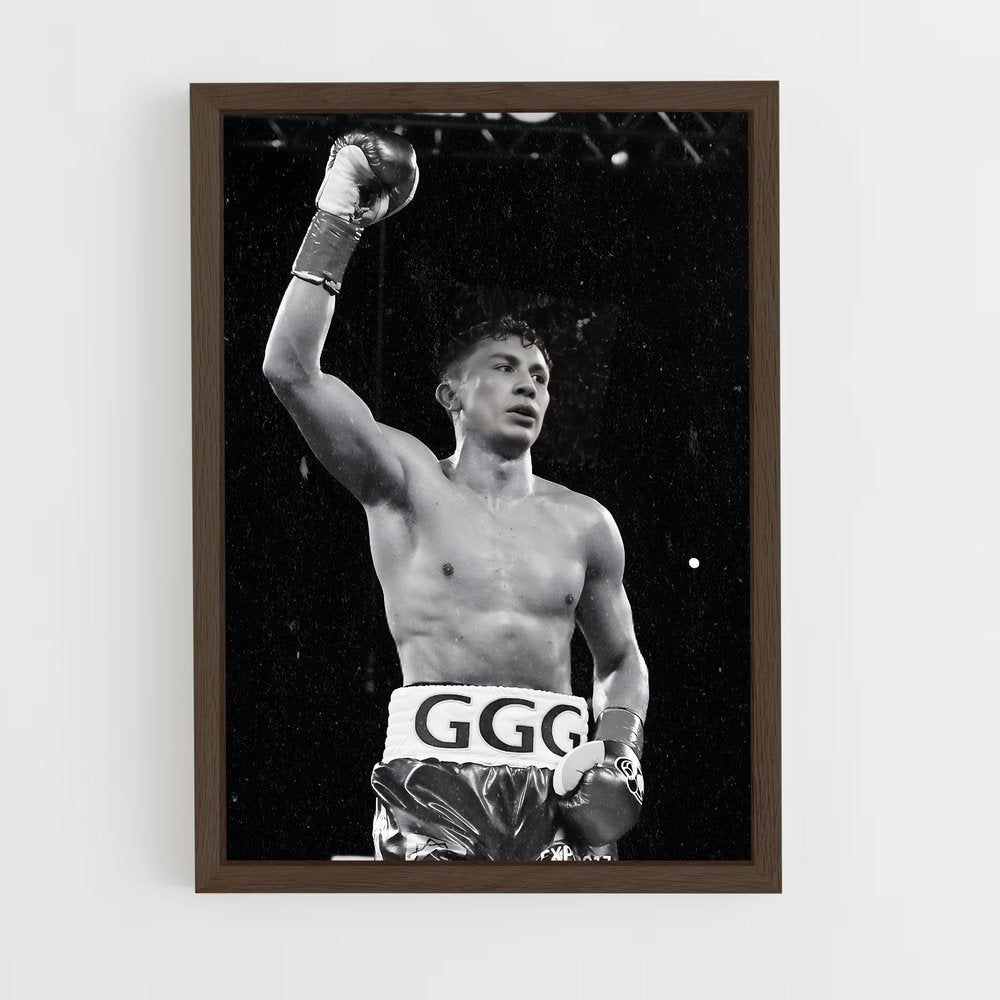 ap-gennady golovkin-3 cadre Bois foncé