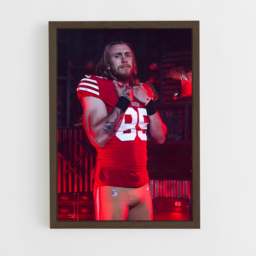 ap-george kittle-5 cadre Bois foncé
