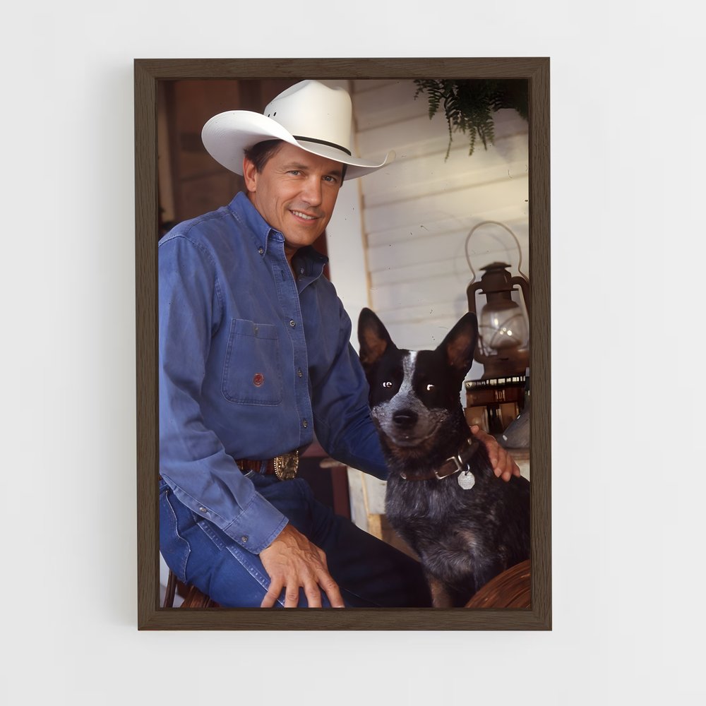 ap-george strait-11 cadre Bois foncé