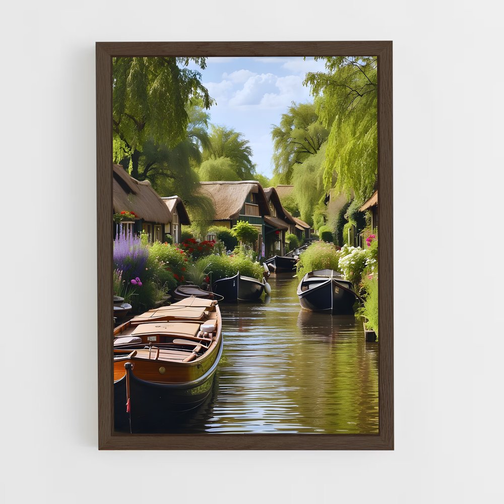 ap-giethoorn-5 cadre Bois foncé