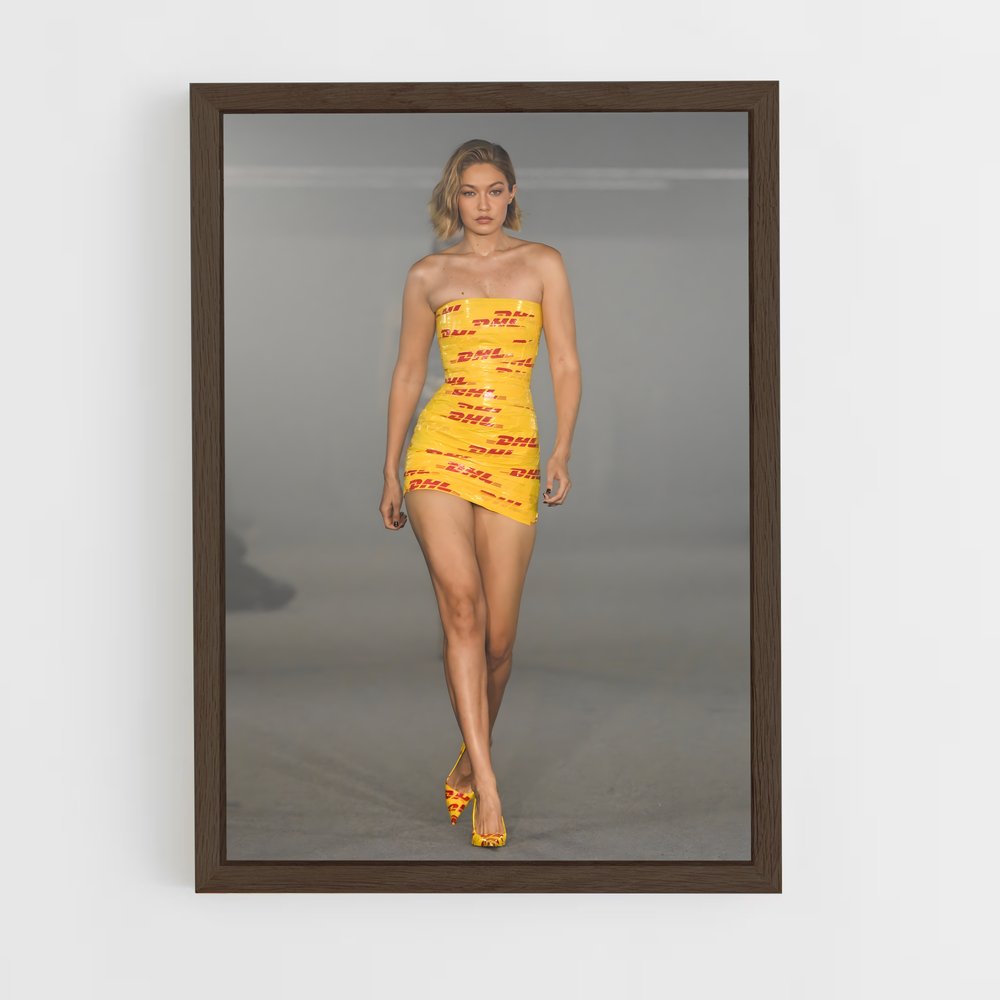 ap-gigi hadid-13 cadre Bois foncé