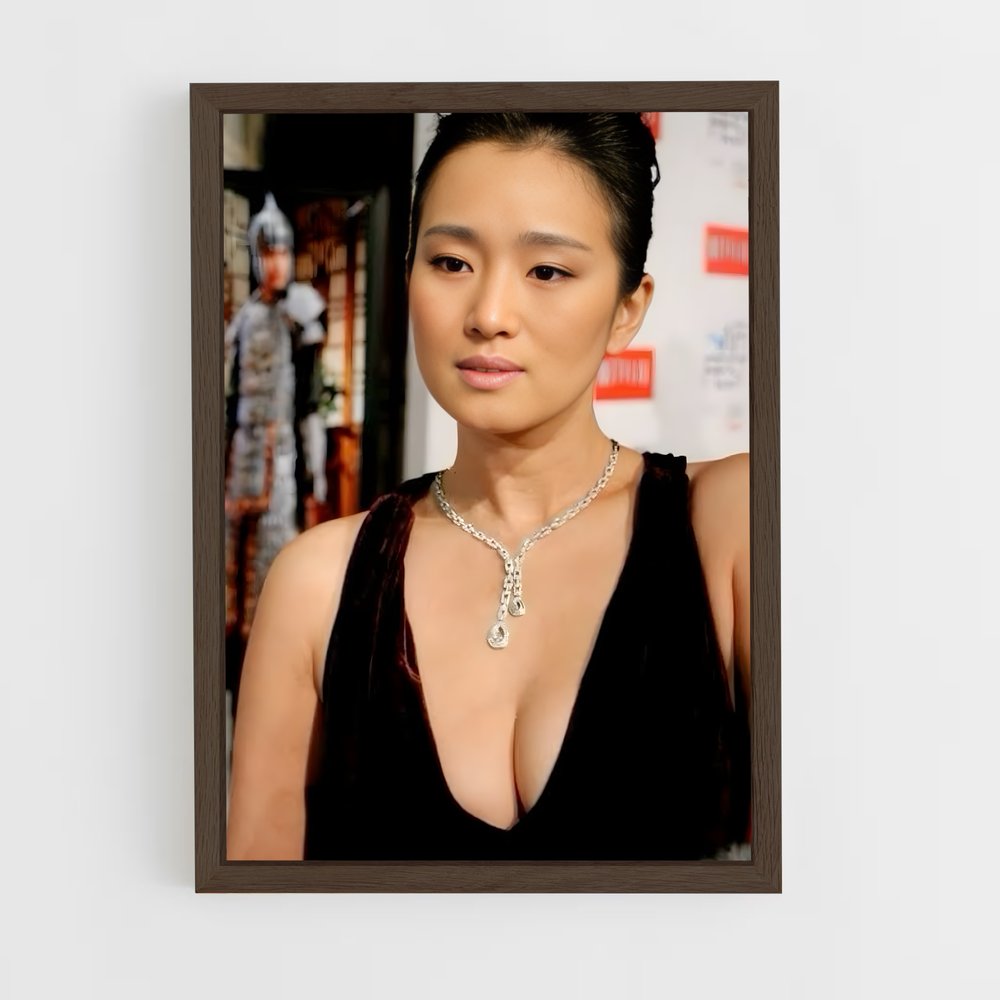 ap-gong li-4 cadre Bois foncé