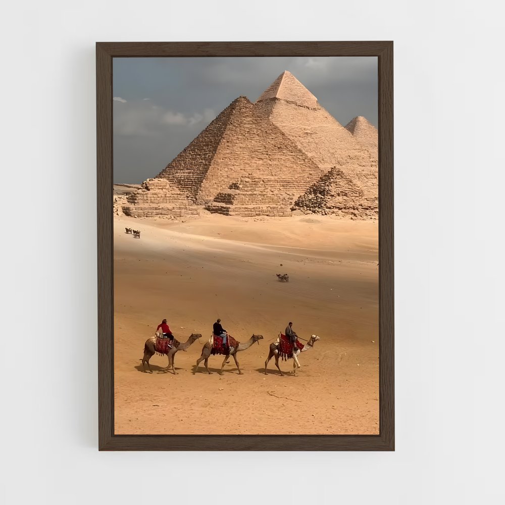 ap-great pyramid of giza-4 cadre Bois foncé