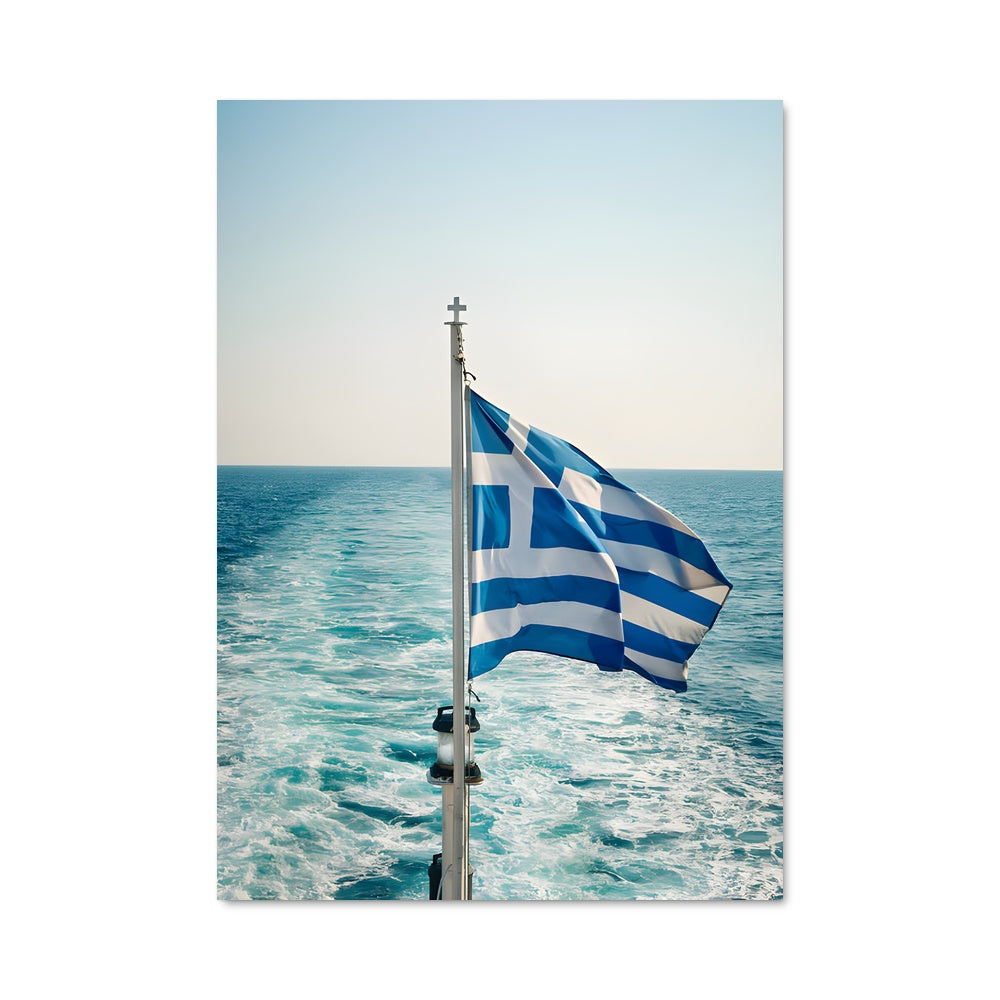 Poster Vagues Grecques