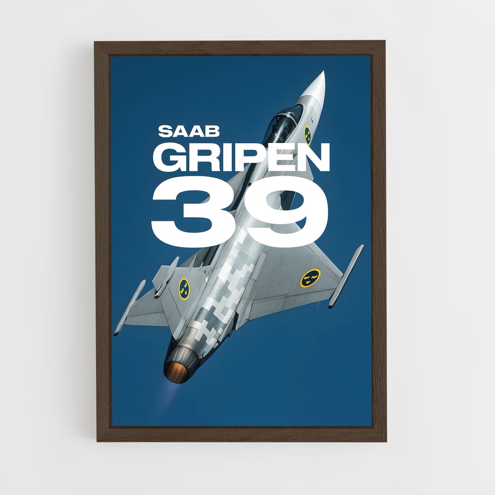 ap-gripen jas 39-3 cadre Bois foncé