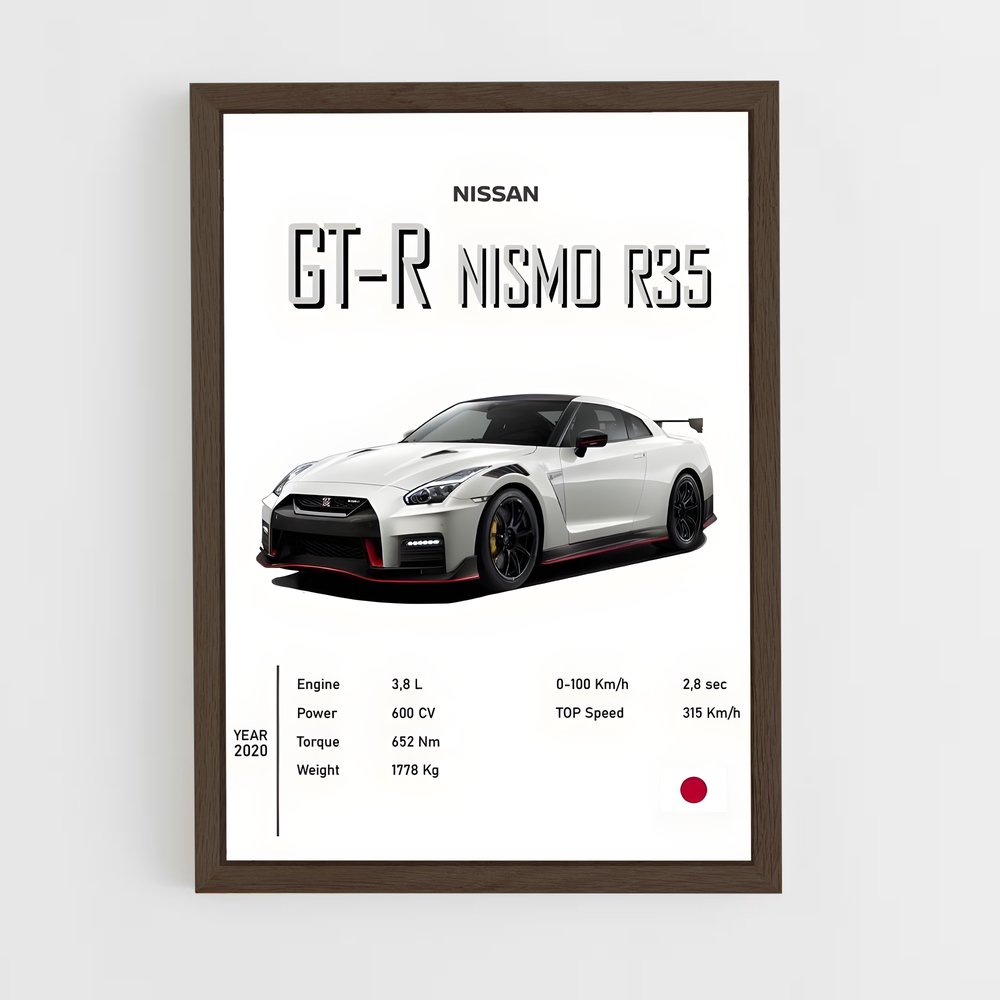 ap-gt-r nismo-8 cadre Bois foncé