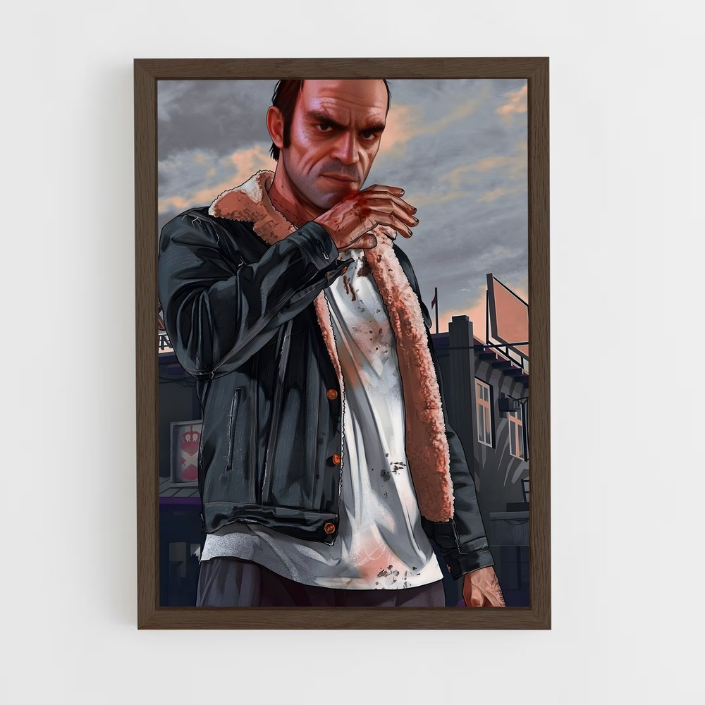 ap-gta v-5 cadre Bois foncé