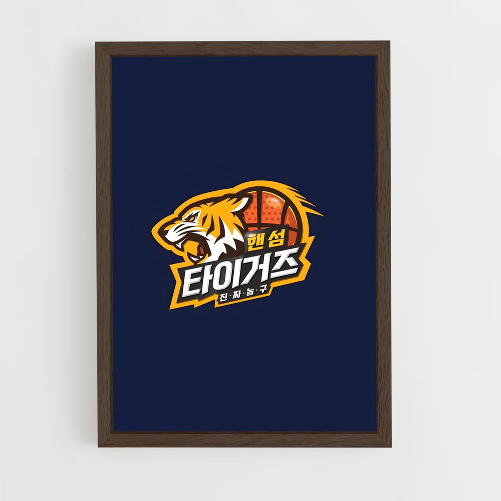 ap-guangdong southern tigers basketball-1 cadre Bois foncé