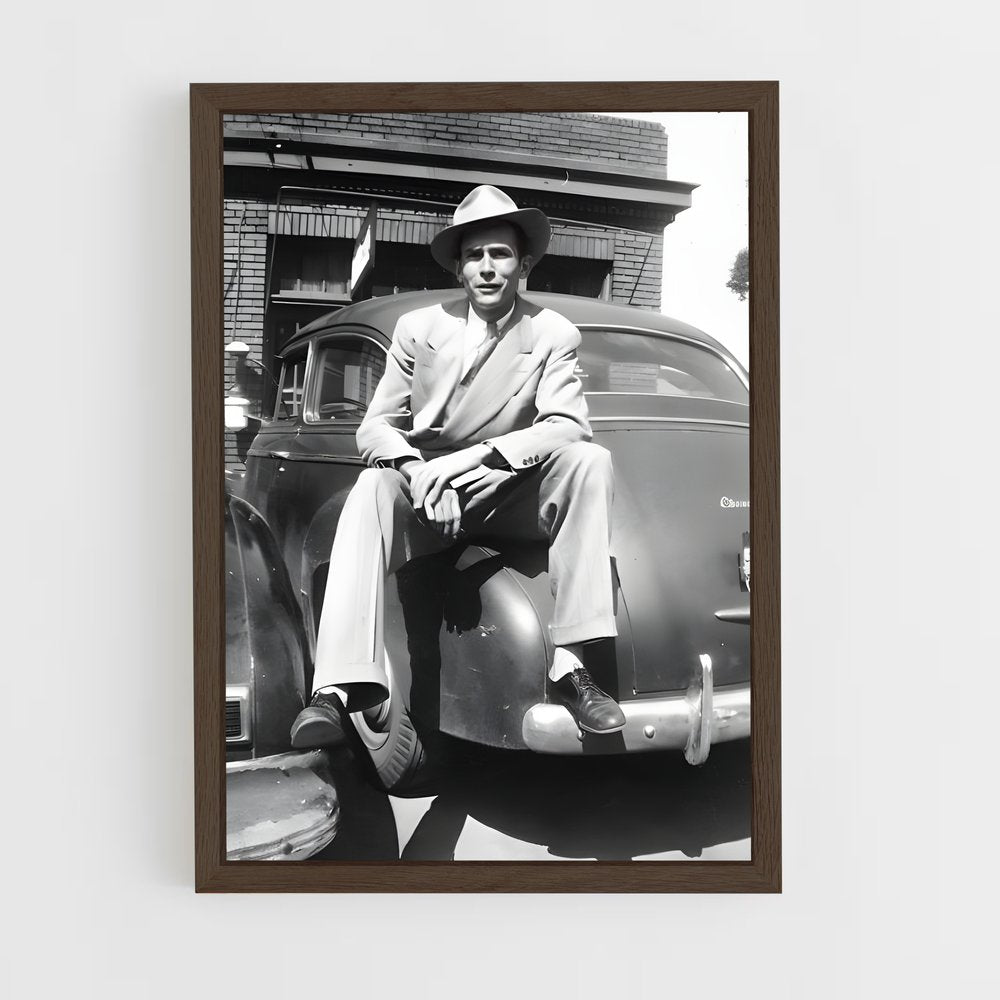 ap-hank williams jr-5 cadre Bois foncé