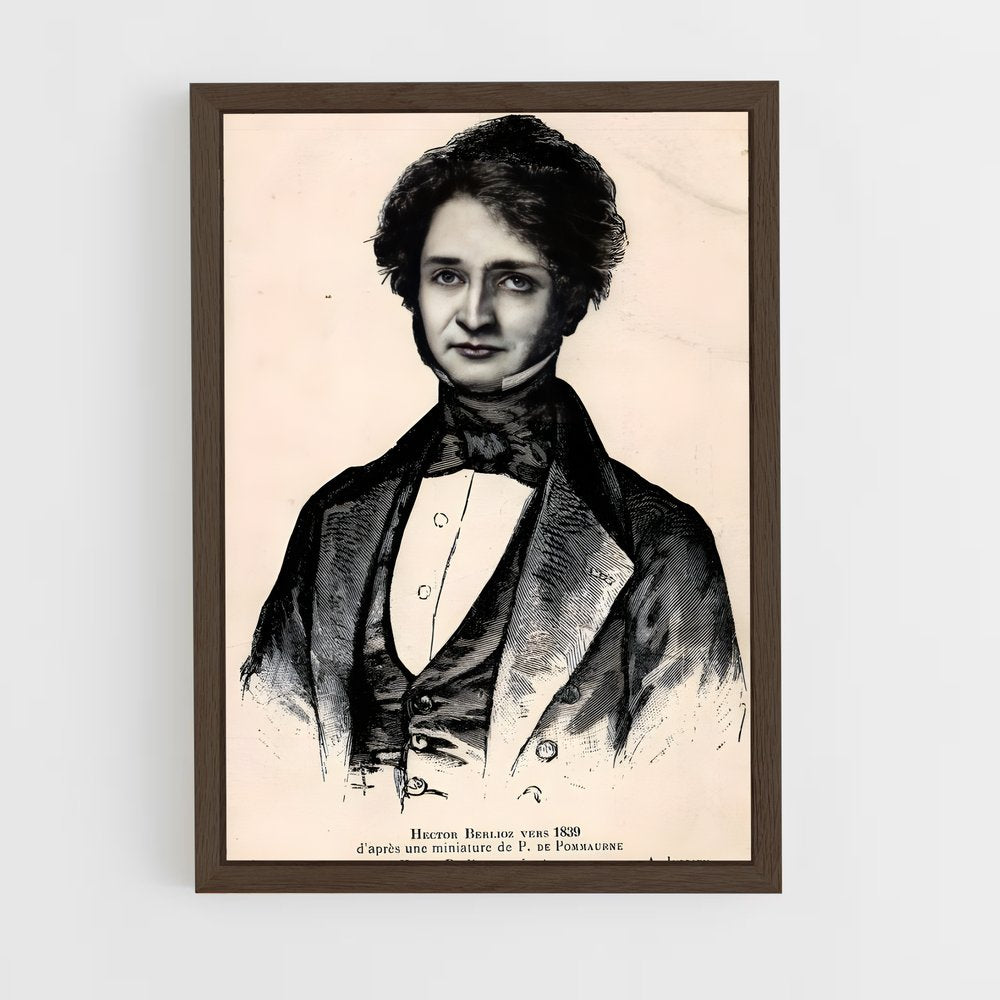 ap-hector berlioz-5 cadre Bois foncé