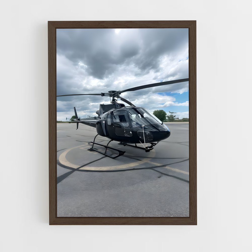 ap-helicopters-4 cadre Bois foncé