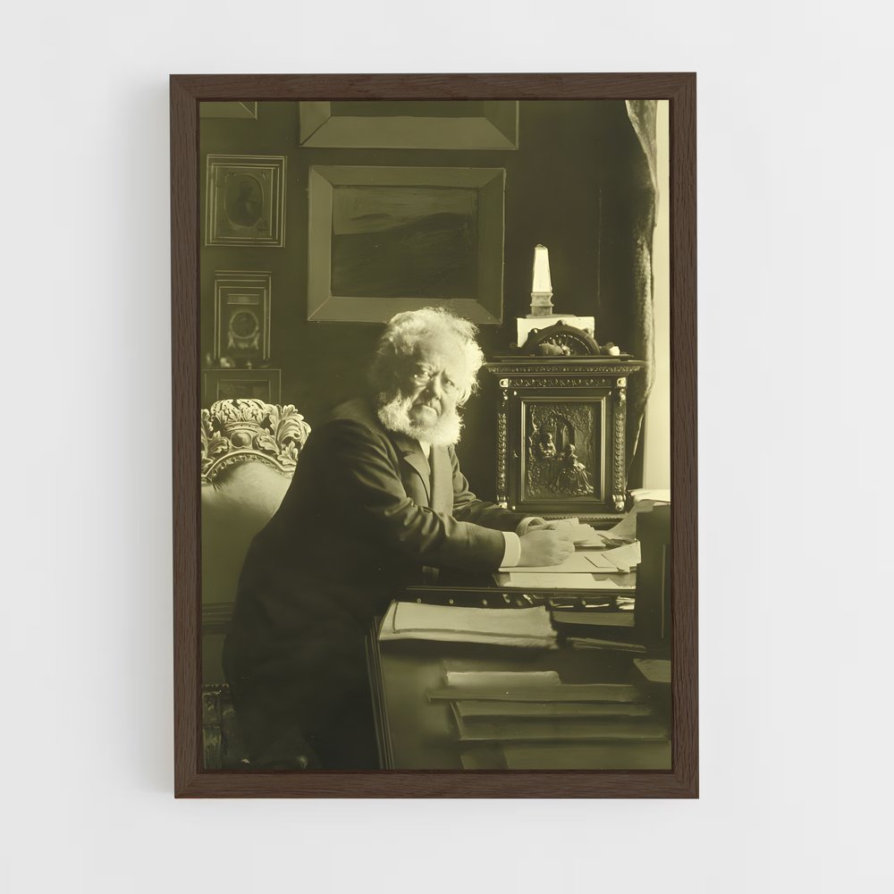 ap-henrik ibsen-1 cadre Bois foncé