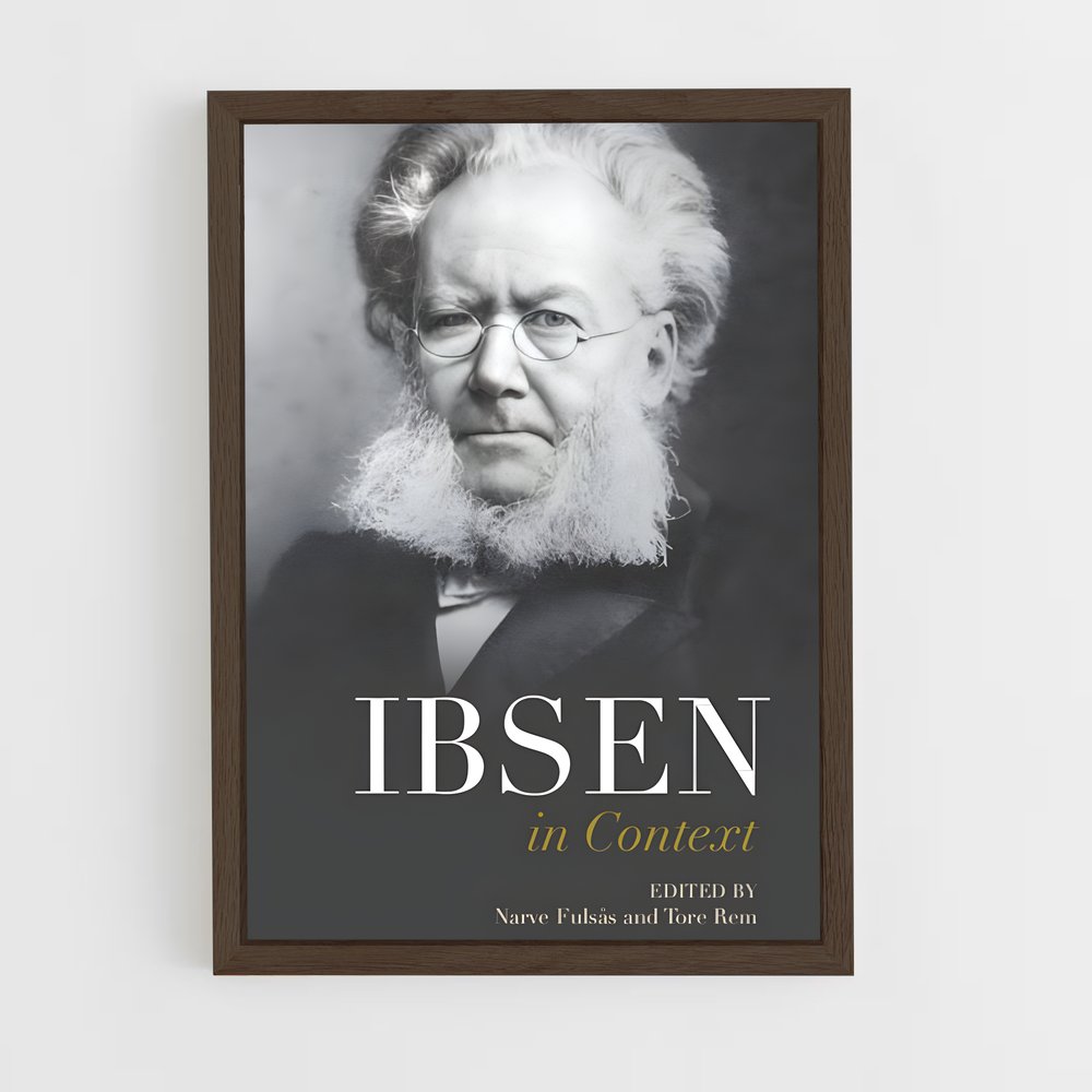 ap-henrik ibsen-4 cadre Bois foncé