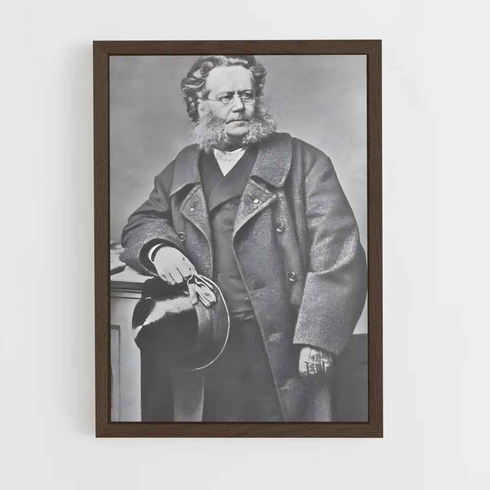 ap-henrik ibsen-6 cadre Bois foncé