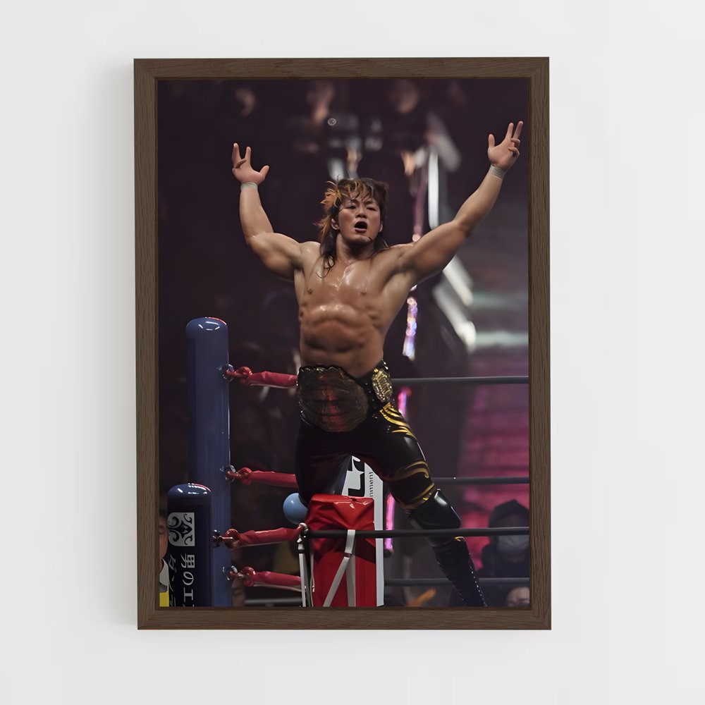 ap-hiroshi tanahashi-1 cadre Bois foncé