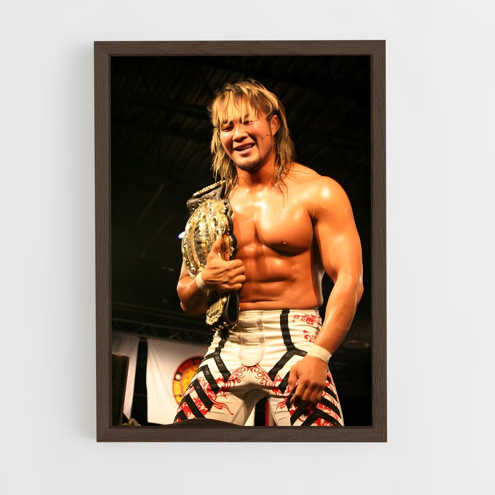 ap-hiroshi tanahashi-3 cadre Bois foncé
