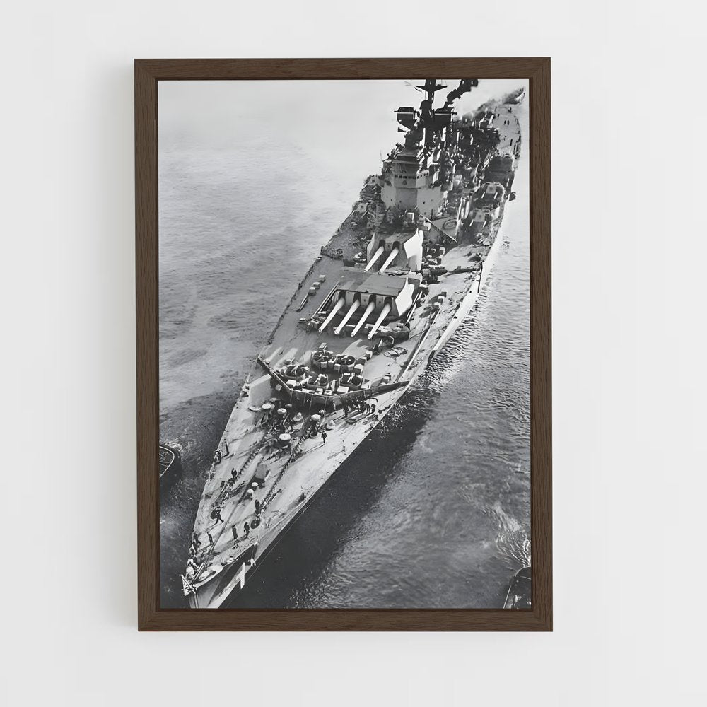 ap-hms prince of wales-2 cadre Bois foncé