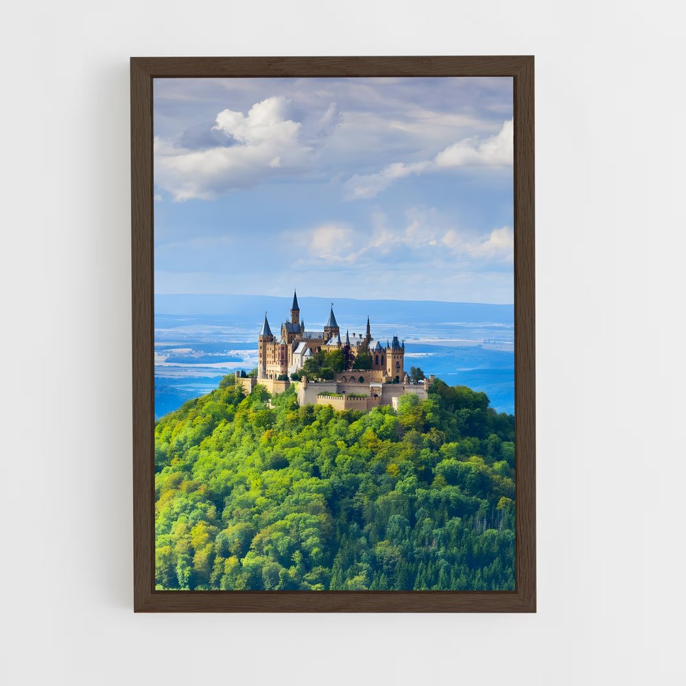 ap-hohenzollern castle-7 cadre Bois foncé