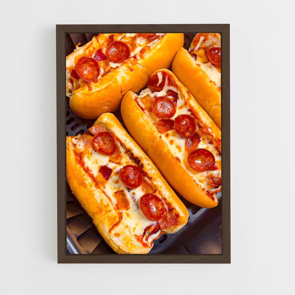 ap-hot dog-7 cadre Bois foncé