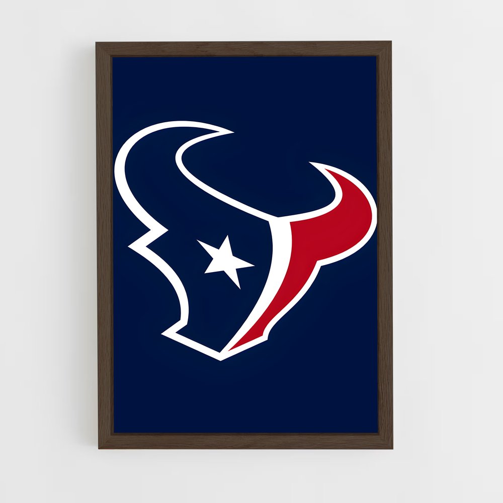 ap-houston texans-1 cadre Bois foncé